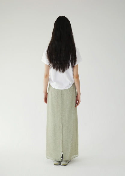 BABY FLOWER SKIRT -KHAKI
