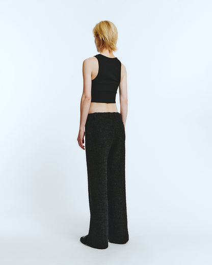 BOUCLE BELL BOTTOMS Black