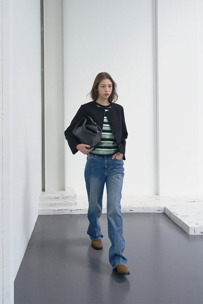 【HER&SHE 2025AW】Pink Label Denim #64 Classic Brush Denim Pants