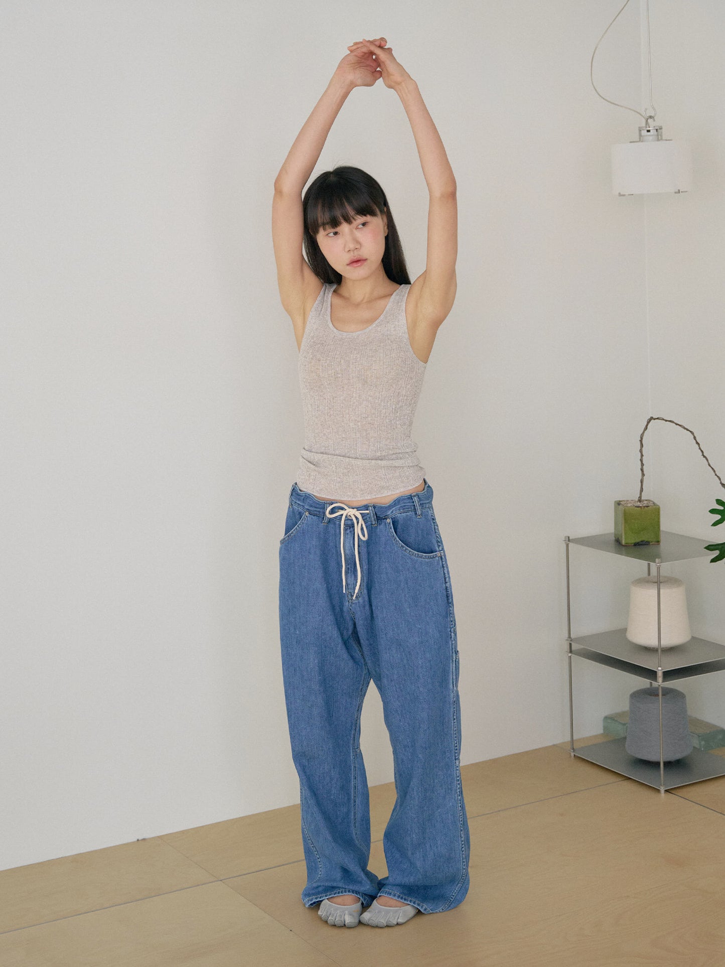 Multi Rib Sleeveless - Gray