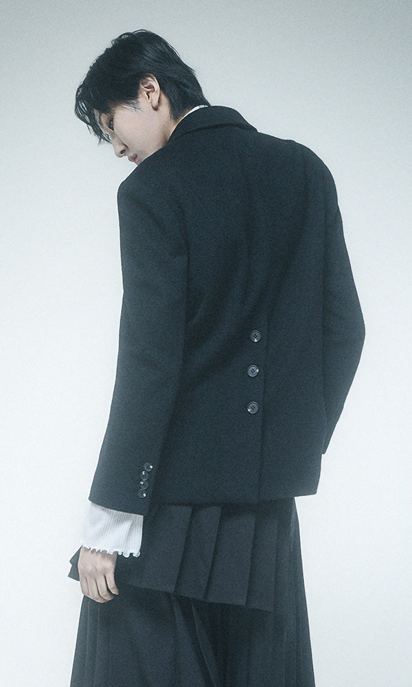 Reculer Back button single jacket(ブラック) 商品画像1/6