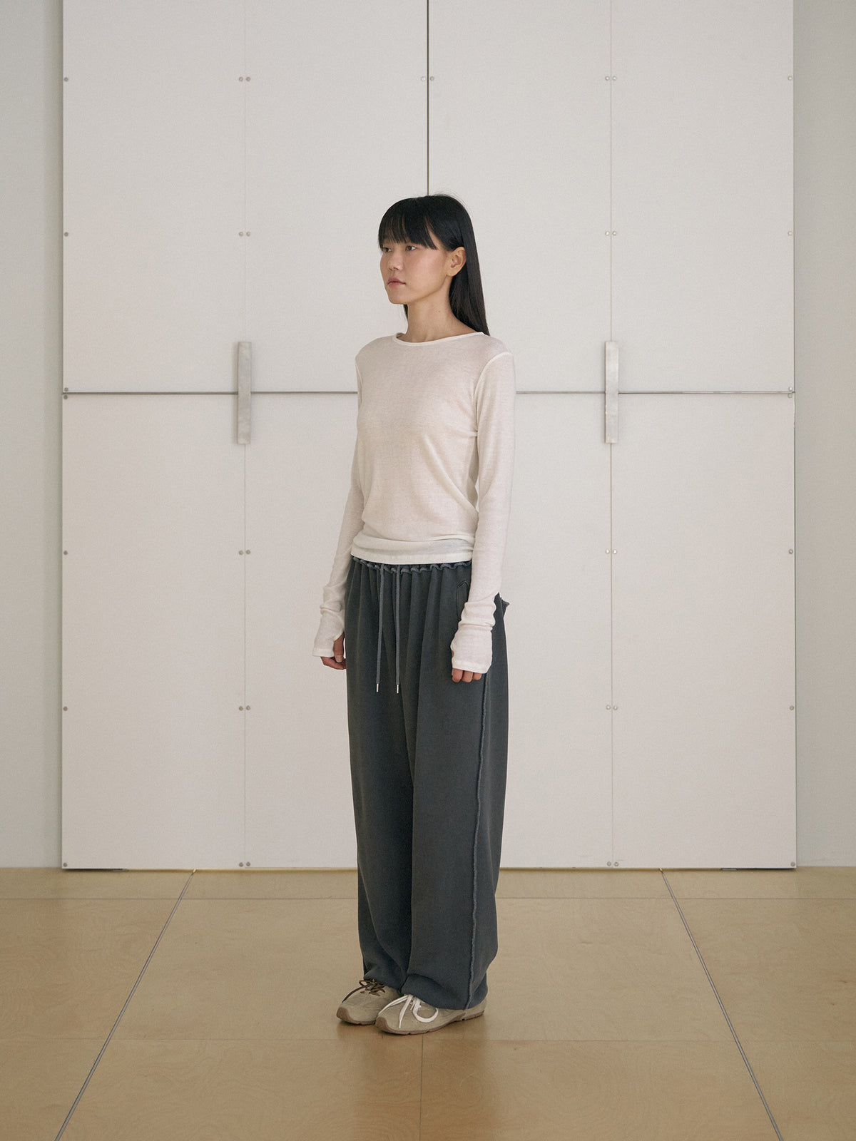 MARAN Finger Hole Long Sleeve - Ivory 商品画像15/21