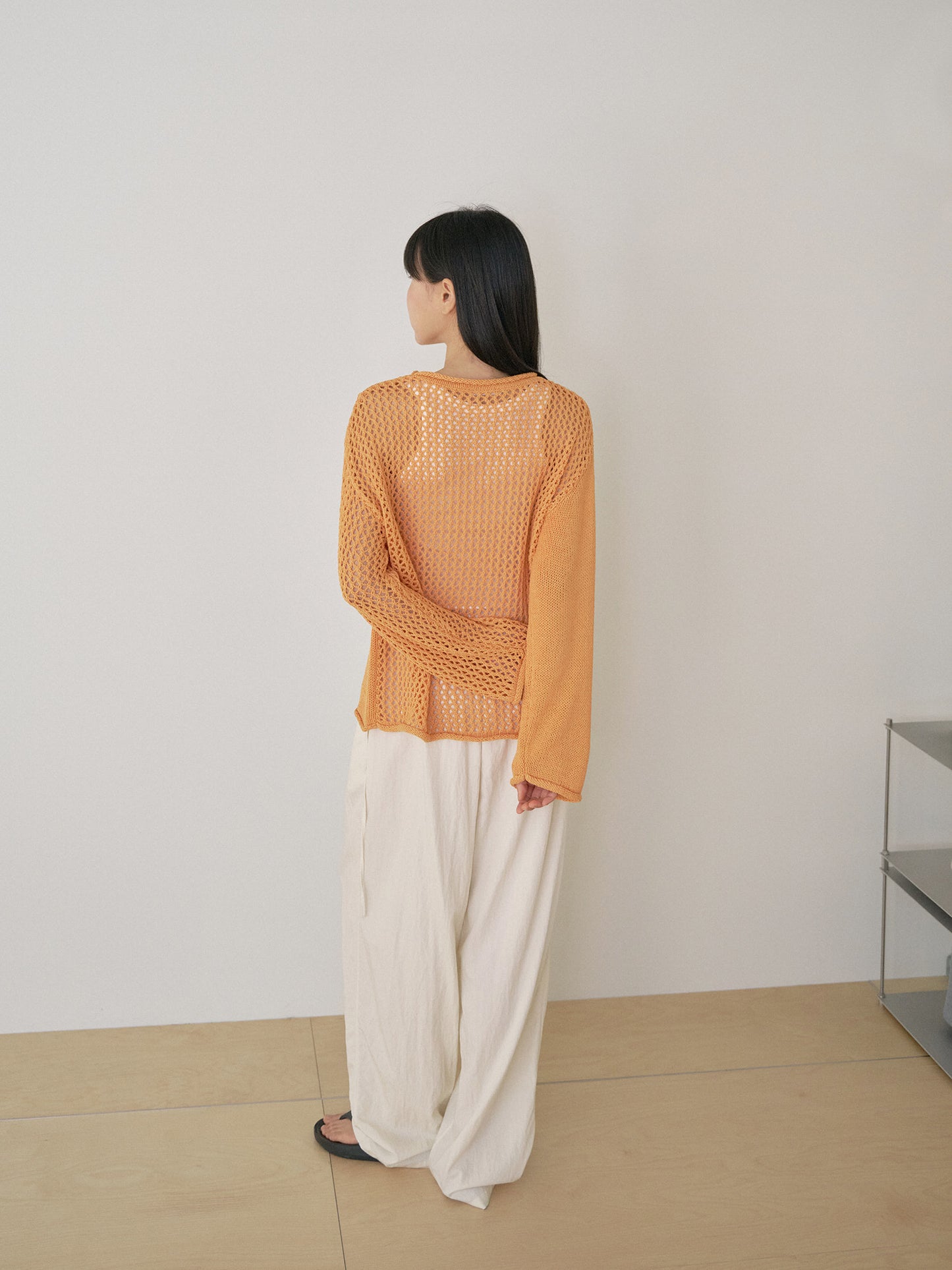 Summer Block Pullover - Orange
