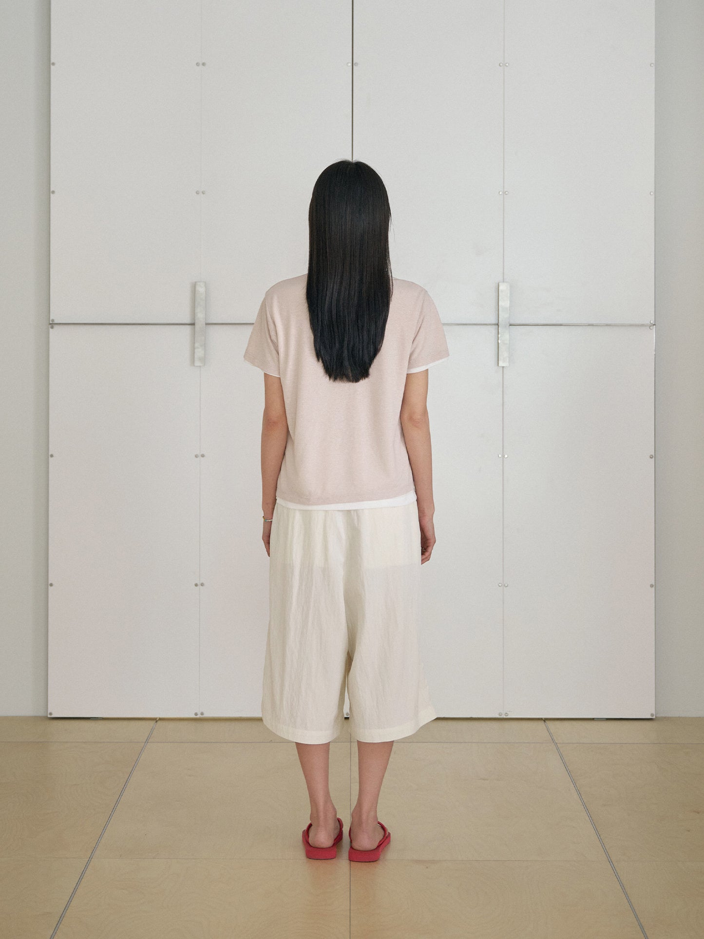 Linen Basic Short Sleeve - Beige