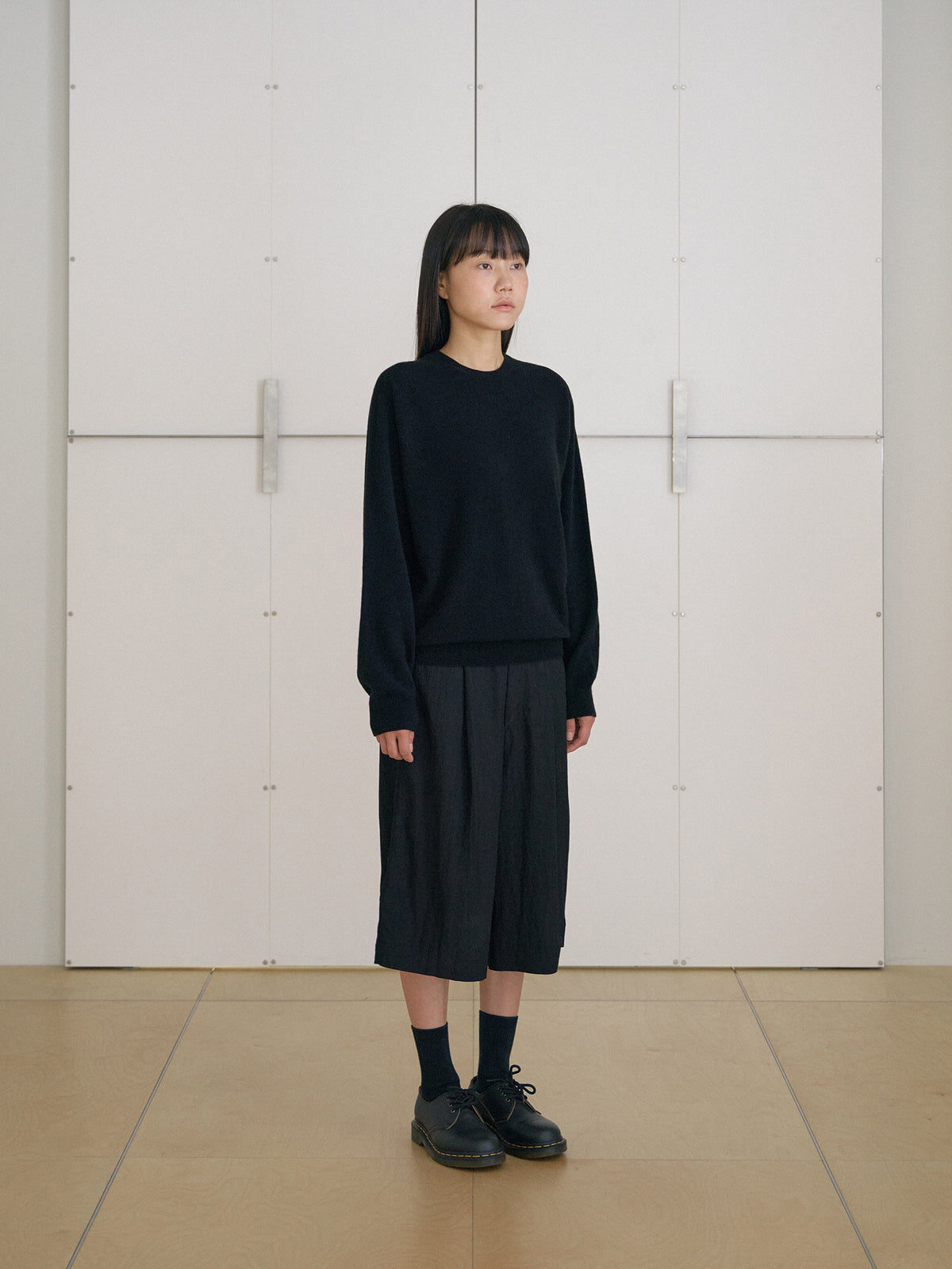 MARAN Cashmere Round Pullover - Black 商品画像15/19