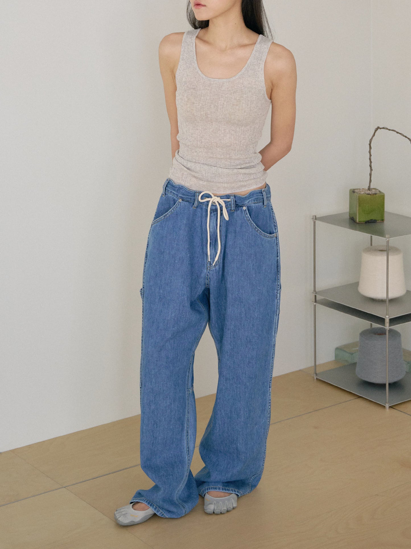 Multi Rib Sleeveless - Gray