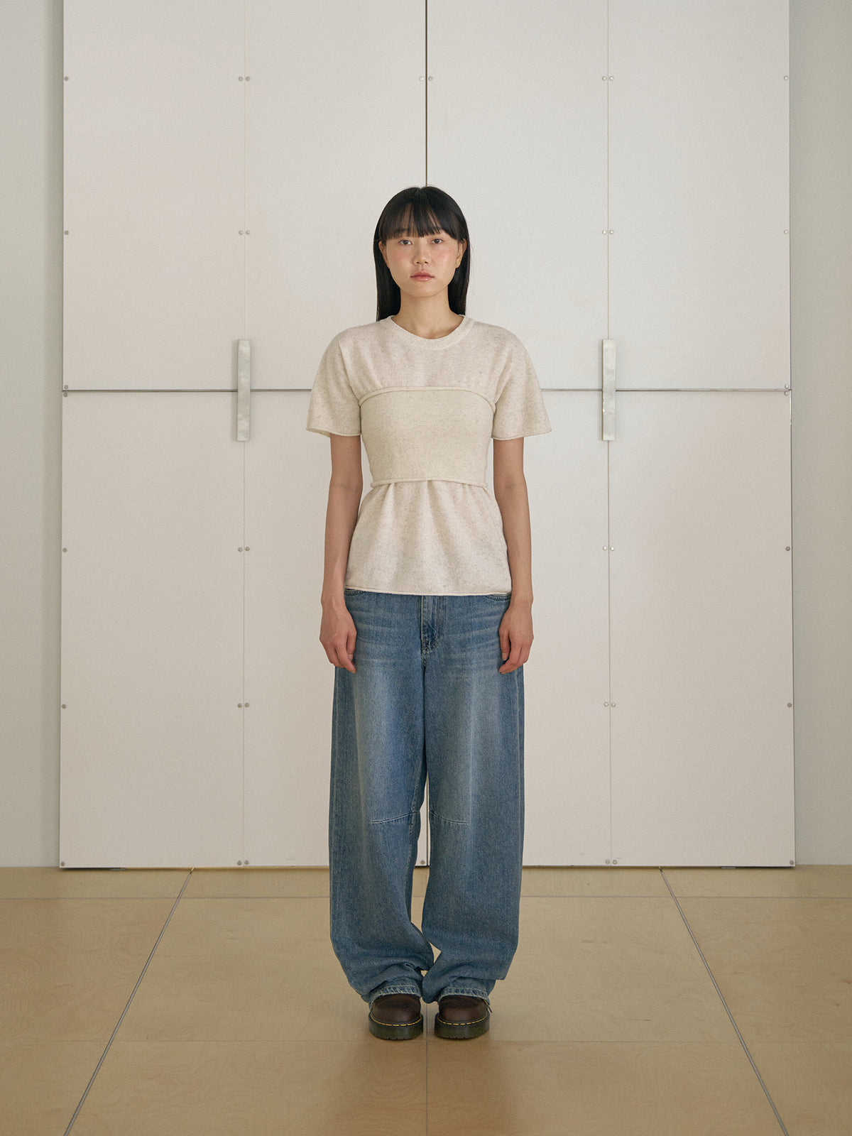 MARAN Curved Denim Pants - Indigo 商品画像18/21