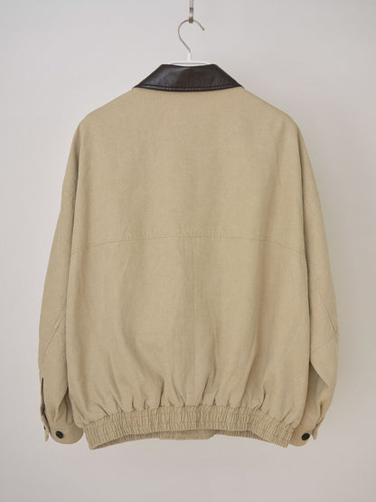 MARAN Washed Oxford Blouson - Beige 商品画像13/21