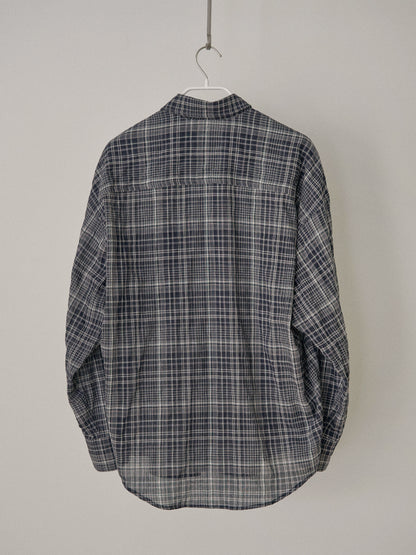 MARAN Check Wire Shirt - Navy 商品画像21/21