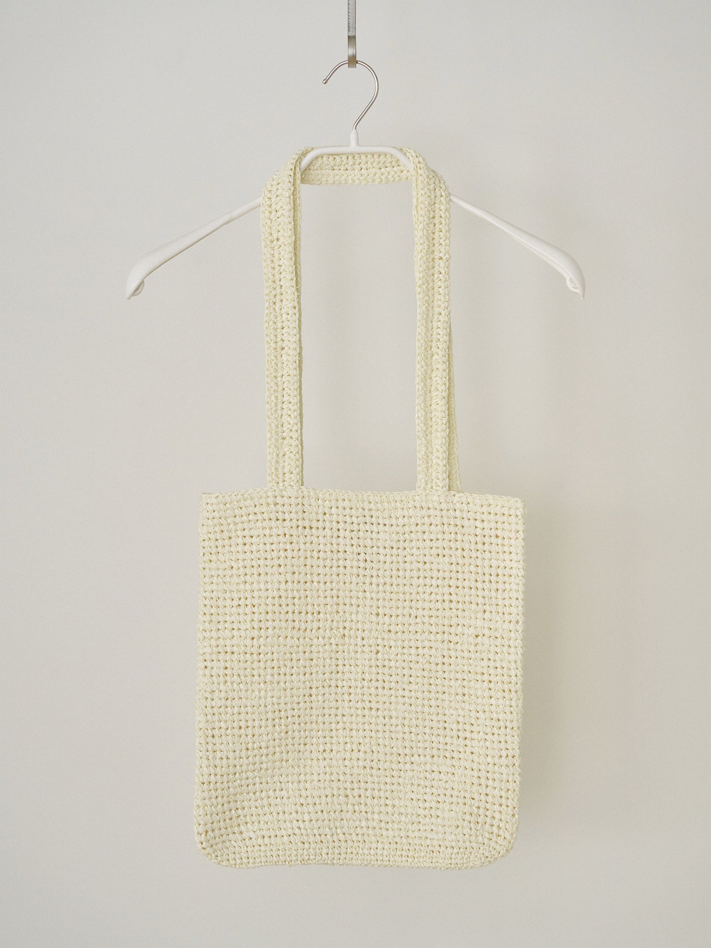 Handmade Paper Knit Bag - Ecru