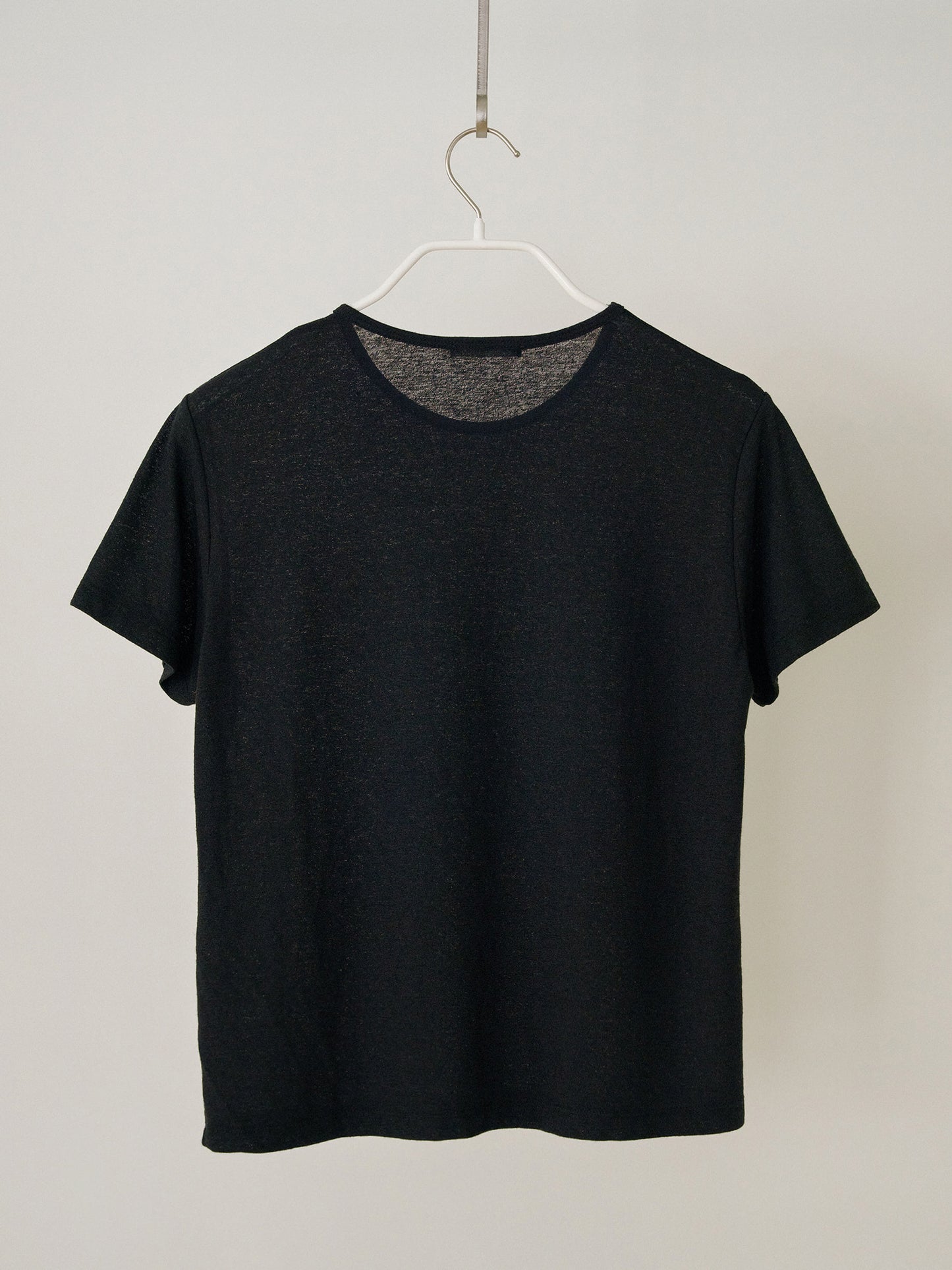 Linen Basic Short Sleeve - Black