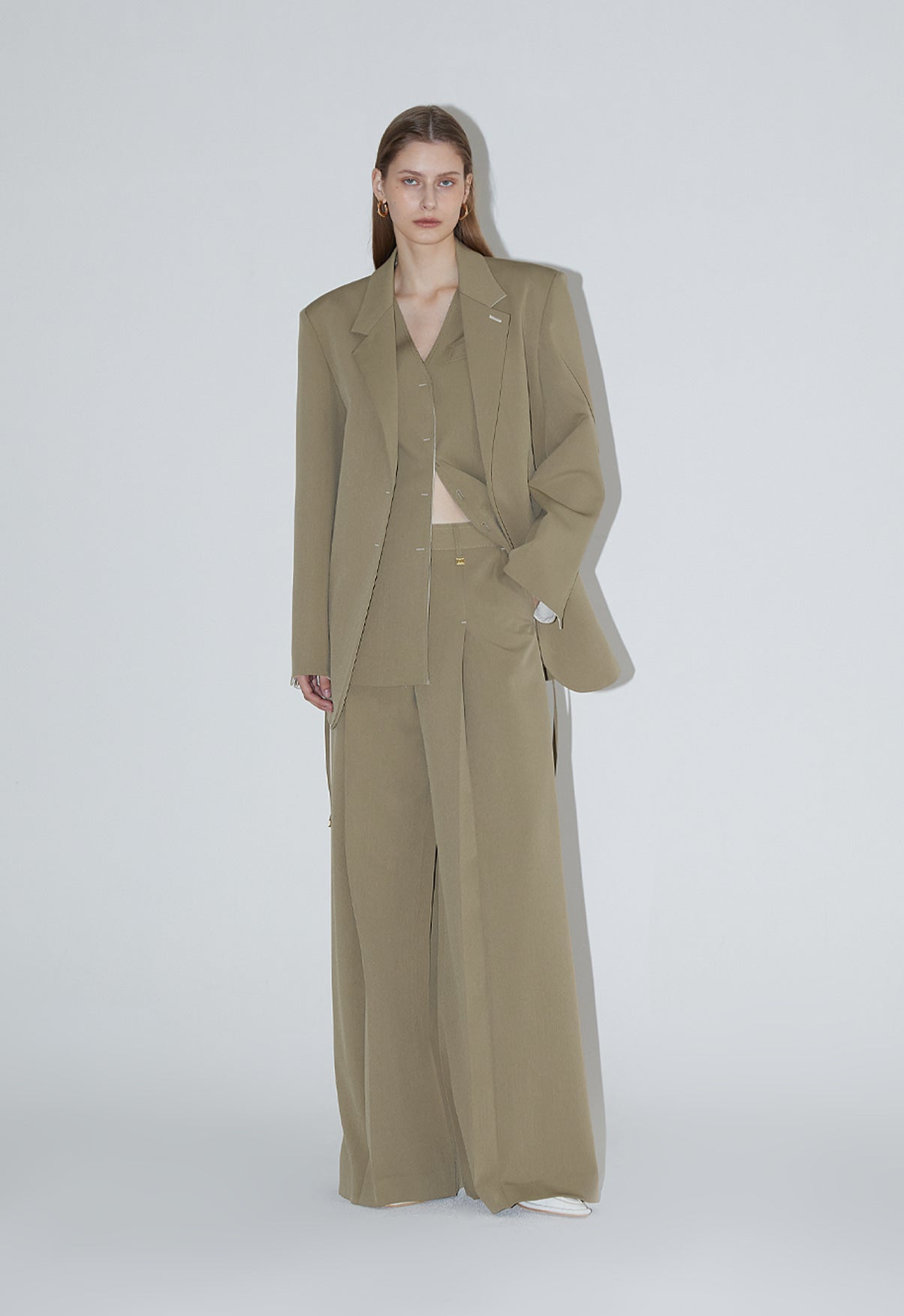 [RENEJ 2025SS] Us Square Tweed Jacket 