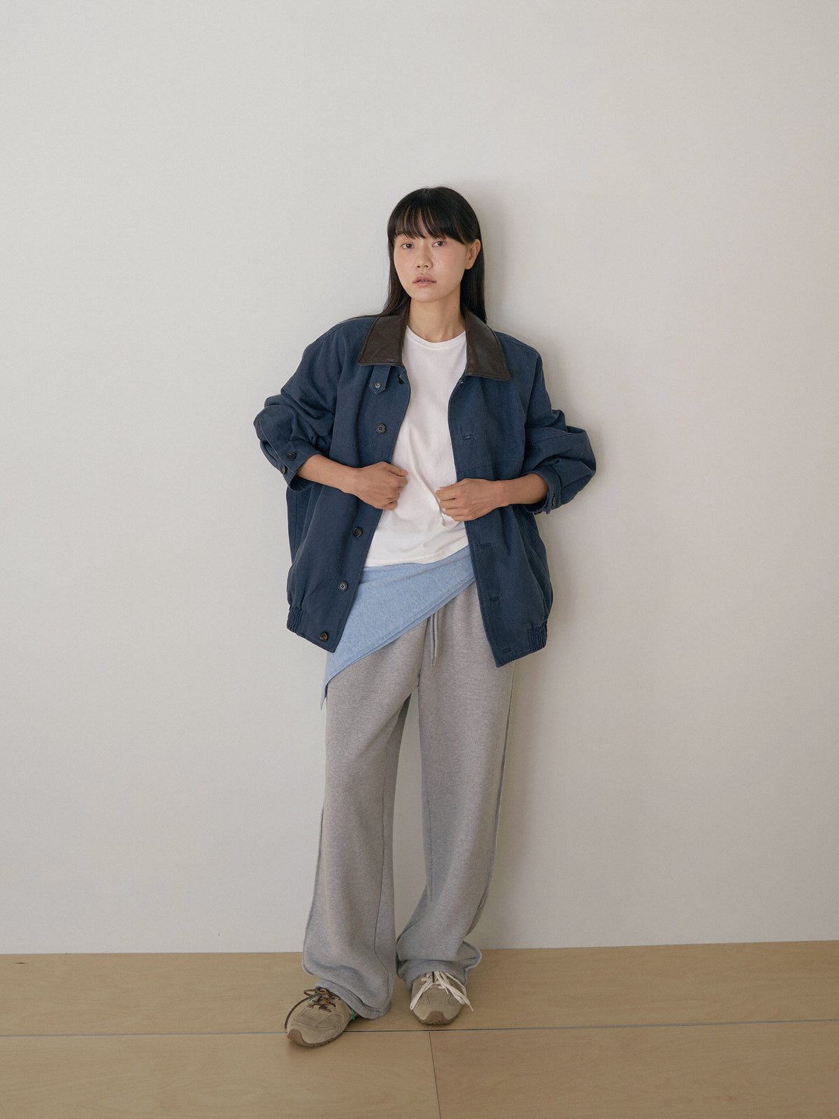 MARAN Cashmere Square Scarf - Blue 商品画像14/21