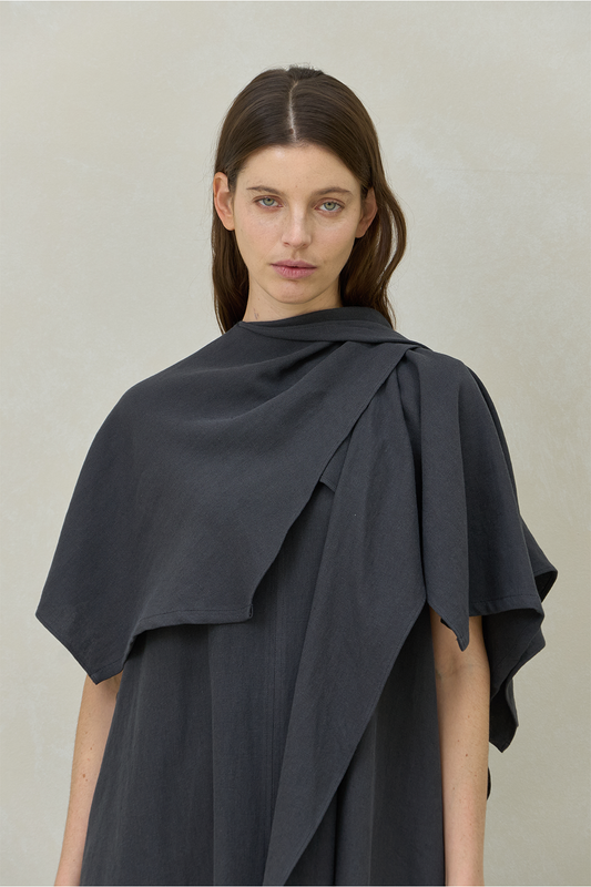 Tie Cape Dress