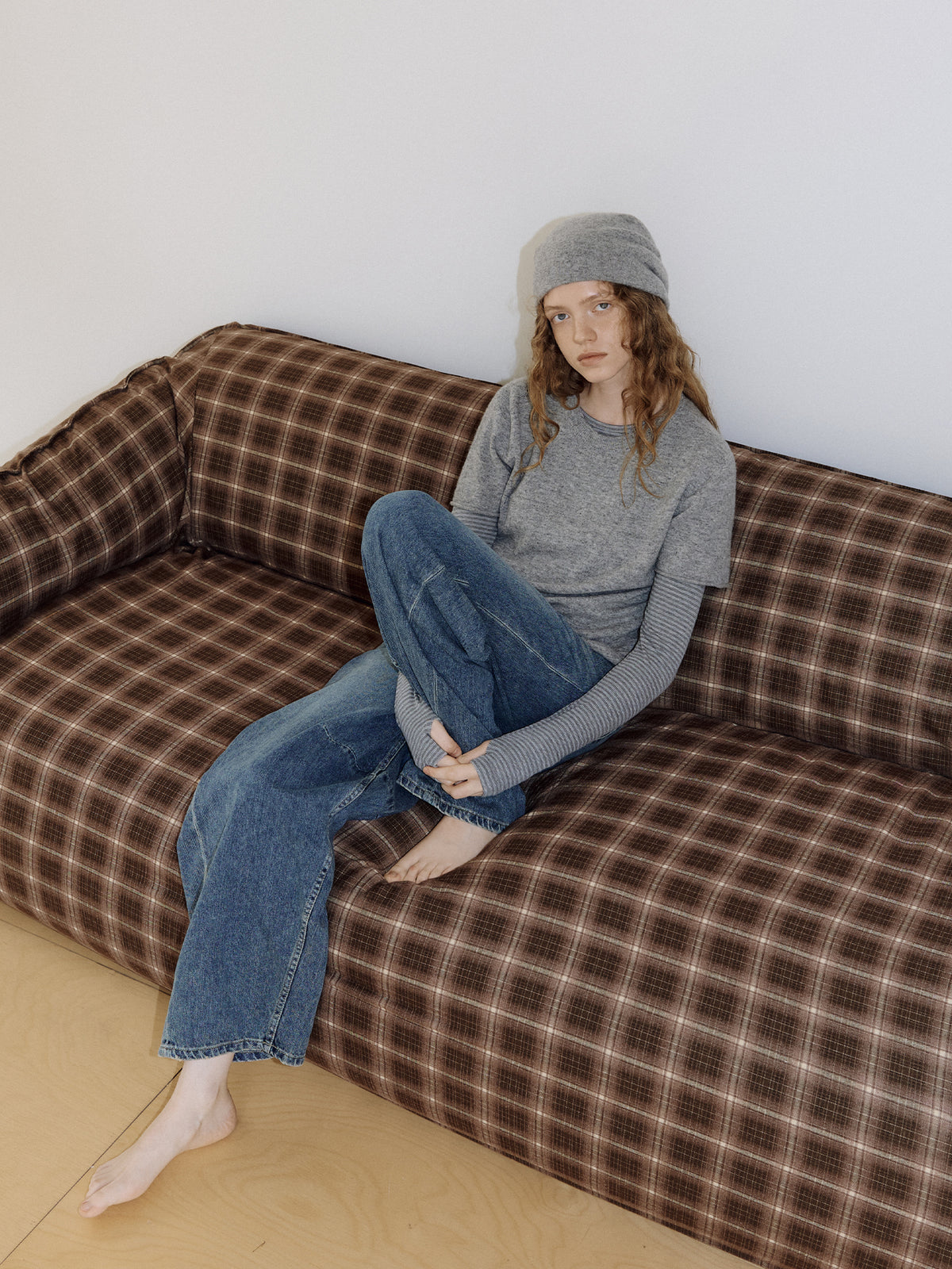 Rib Stripe Long Sleeve - Gray 3