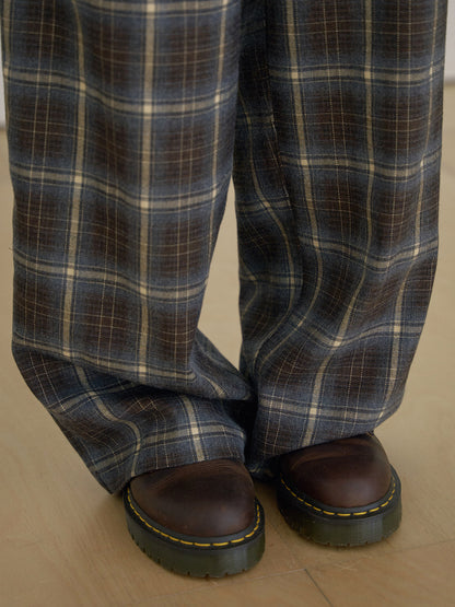 MARAN Side String Check Pants - Khaki 商品画像19/21