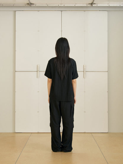 Ray Half Shirt - Black