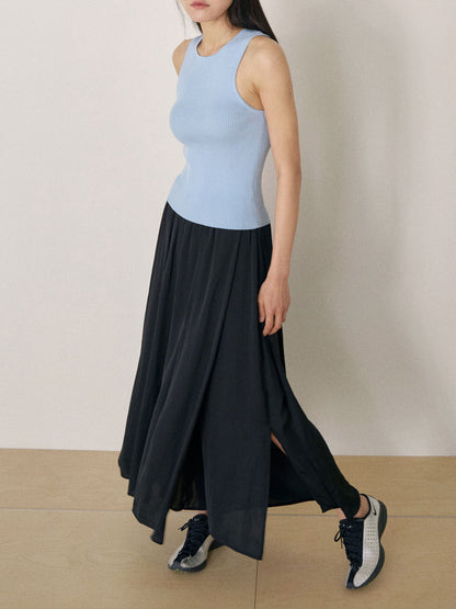 Layered Wrap Pants - Black 7