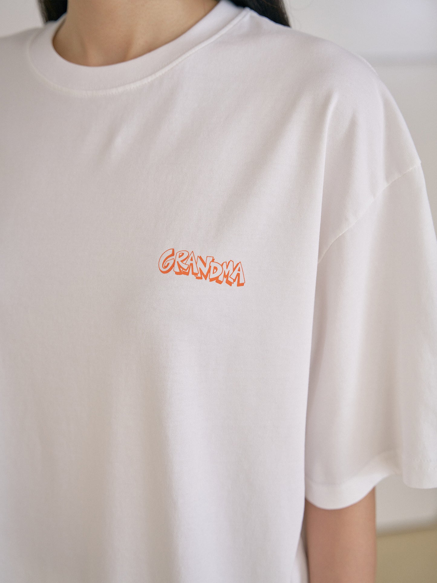 Granma Printing Short Sleeve - Ivory