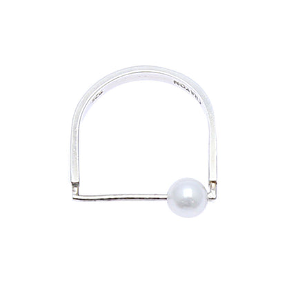 [SUMMER TAG SOL] FRESH WATER PEARL LINE SILVER RING