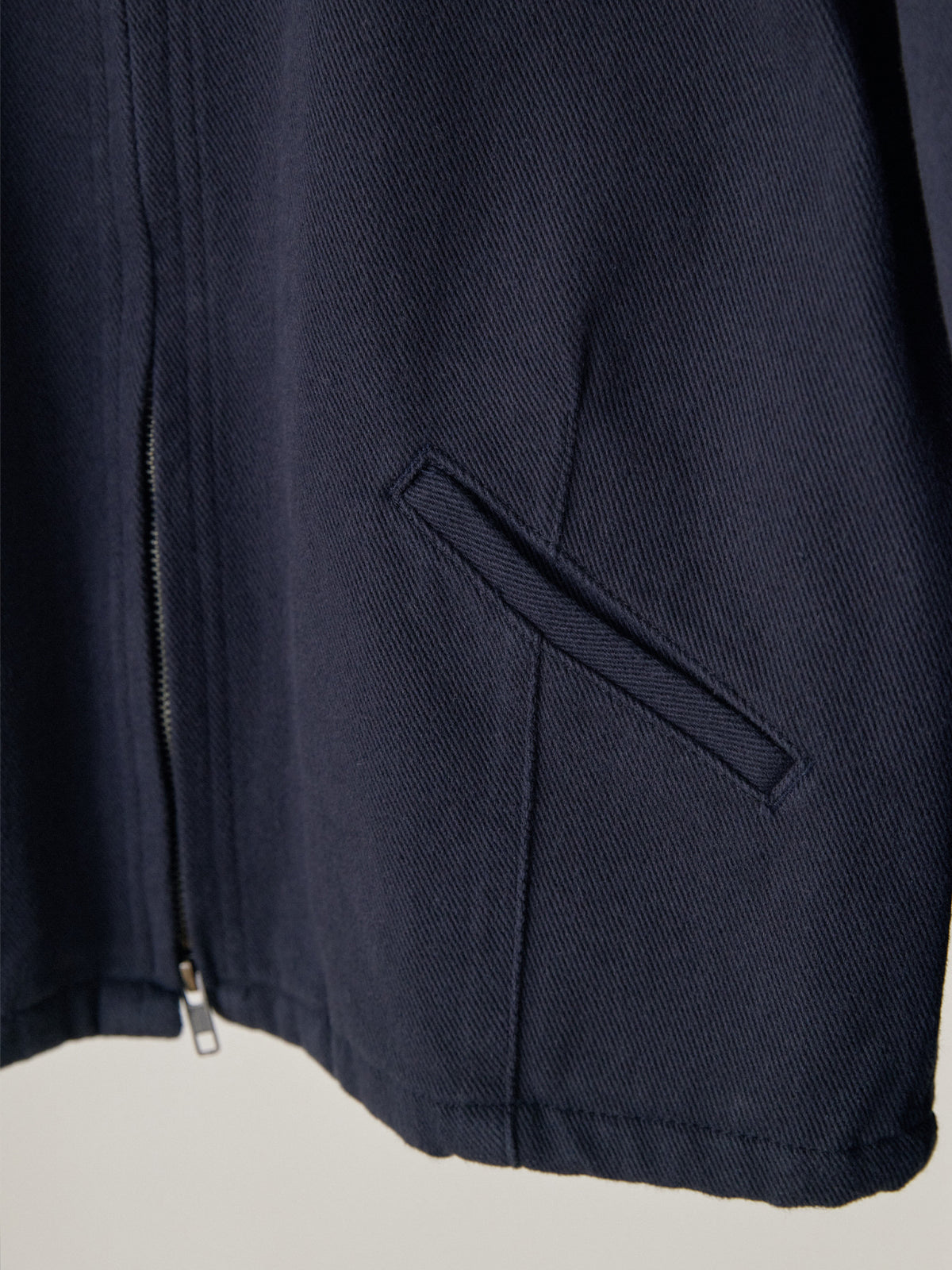 Cotton Twill Crop Jacket - Navy 12