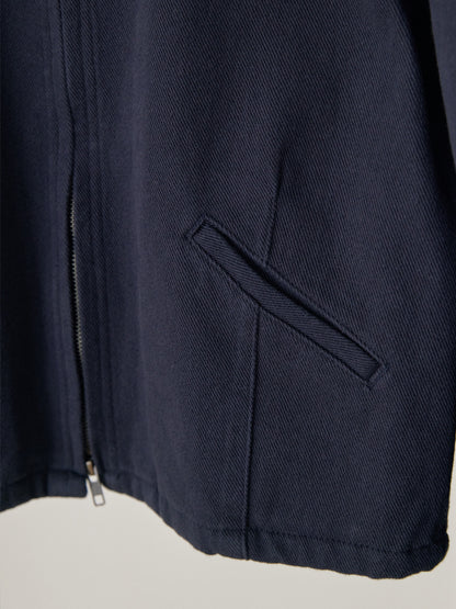 Cotton Twill Crop Jacket - Navy 12