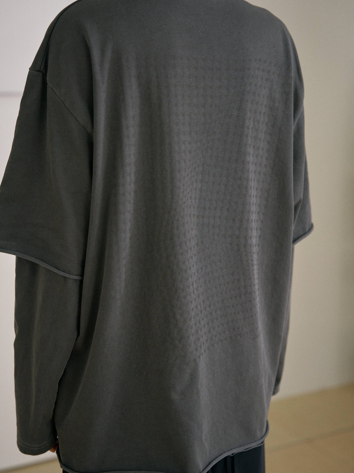 Pigment Layered Long Sleeve - Charcoal