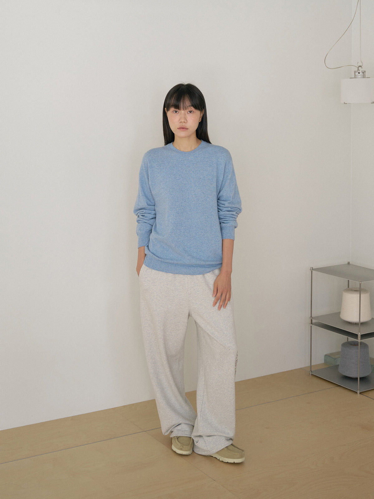 Cashmere Round Pullover - Blue 12