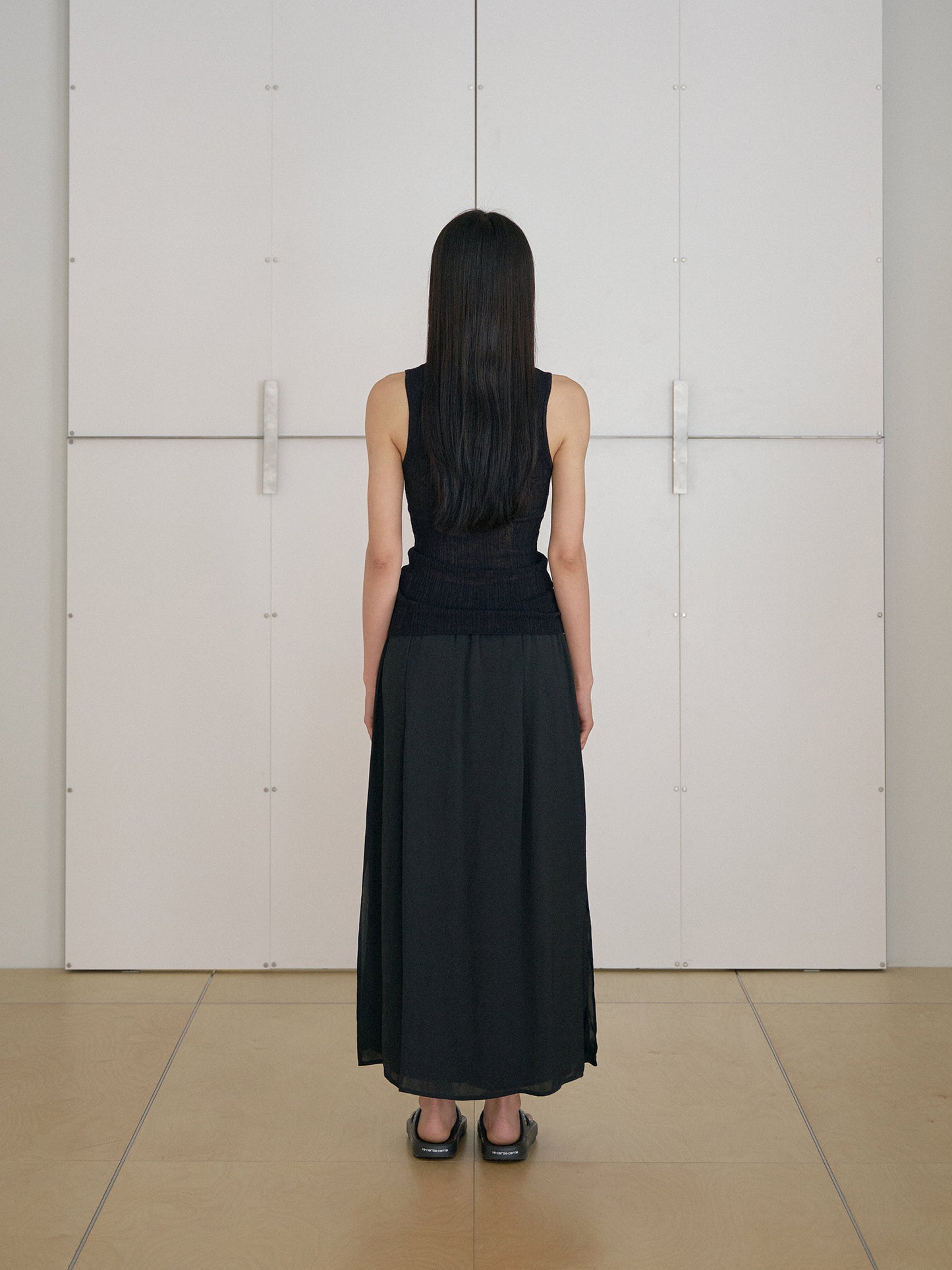 Multi Rib Sleeveless - Black
