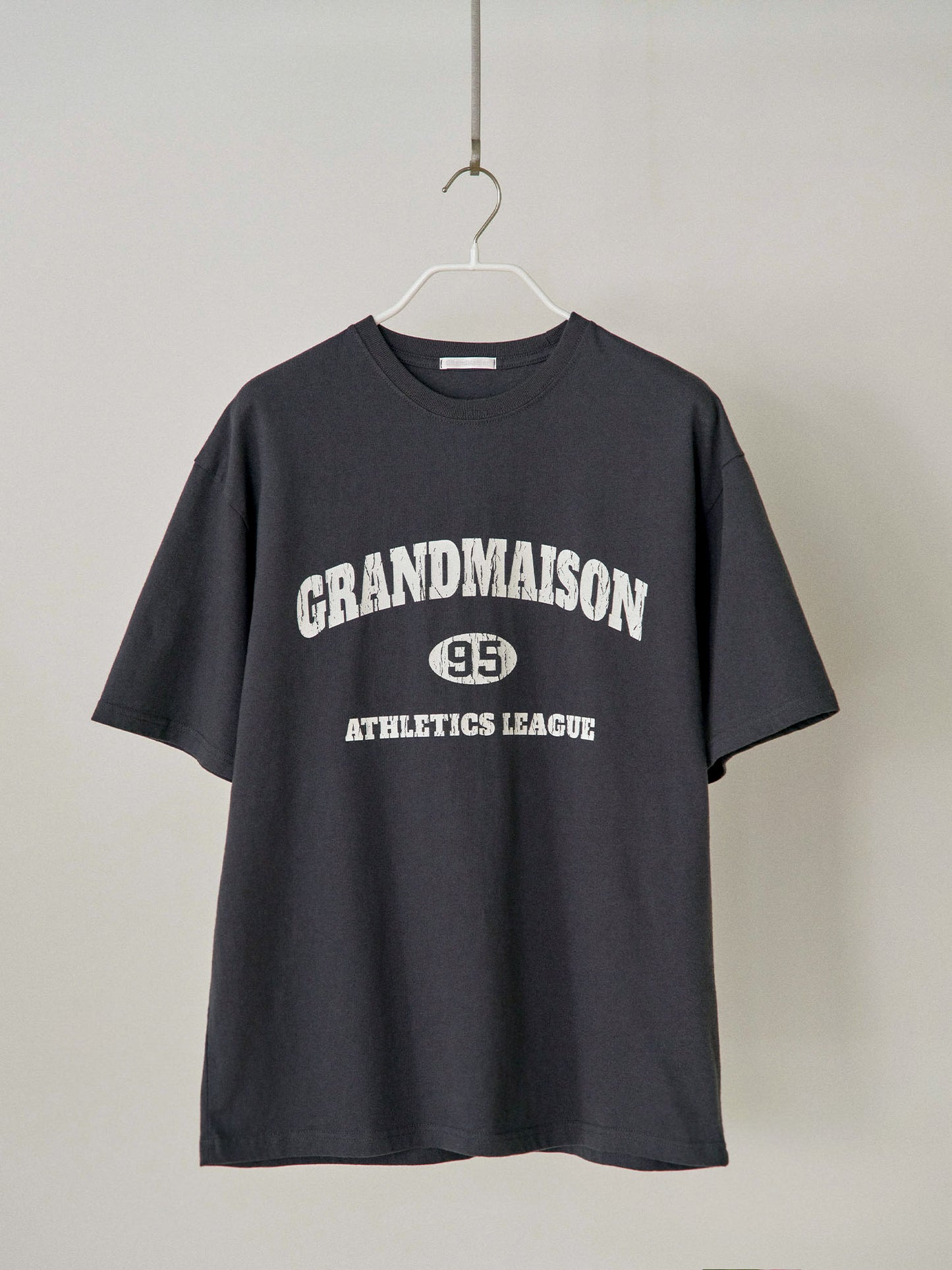 Crack Lettering Short Sleeve - Charcoal