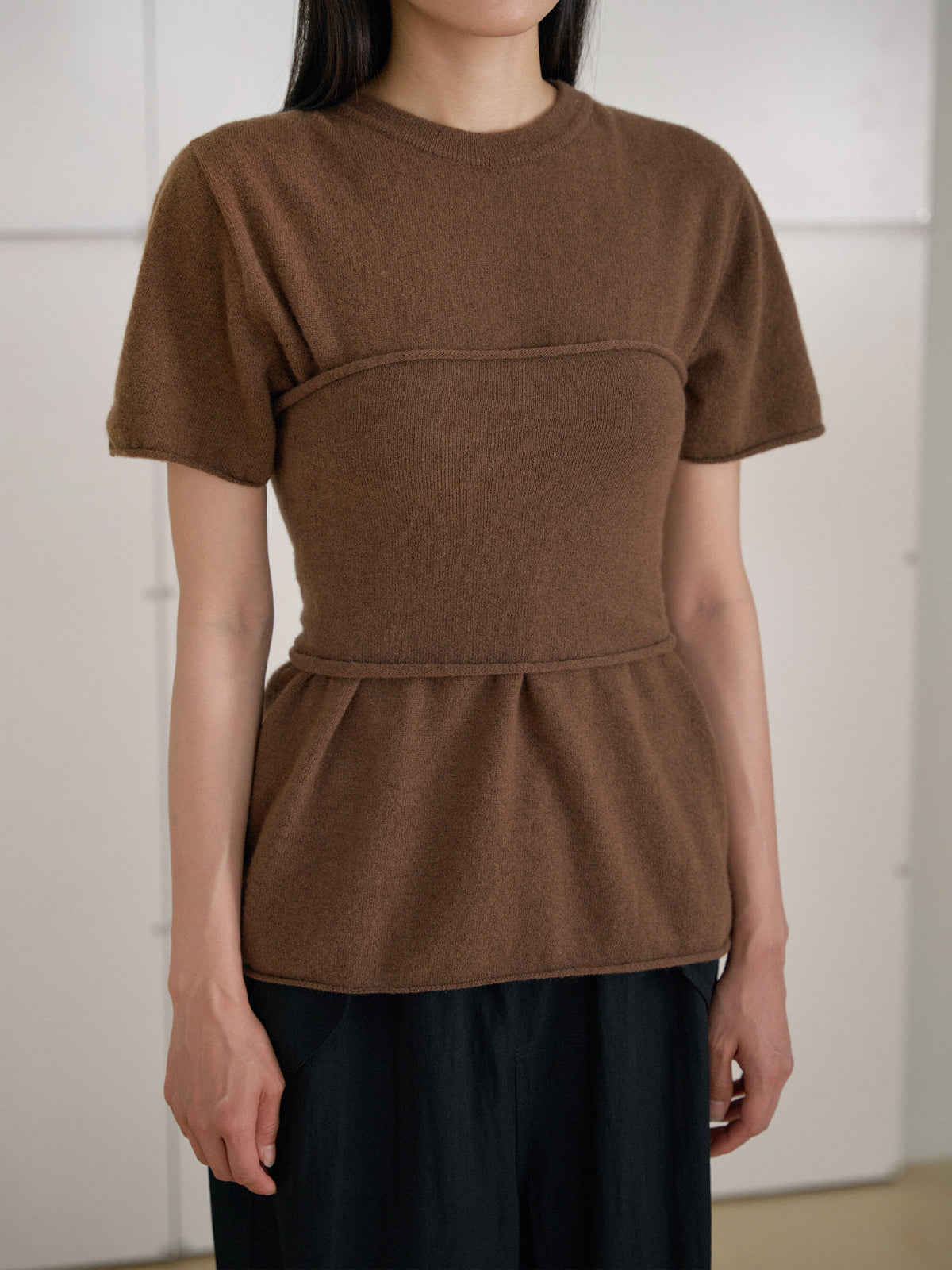 Cashmere Bustier - Brown 10