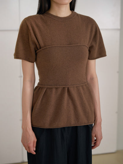 Cashmere Bustier - Brown 10