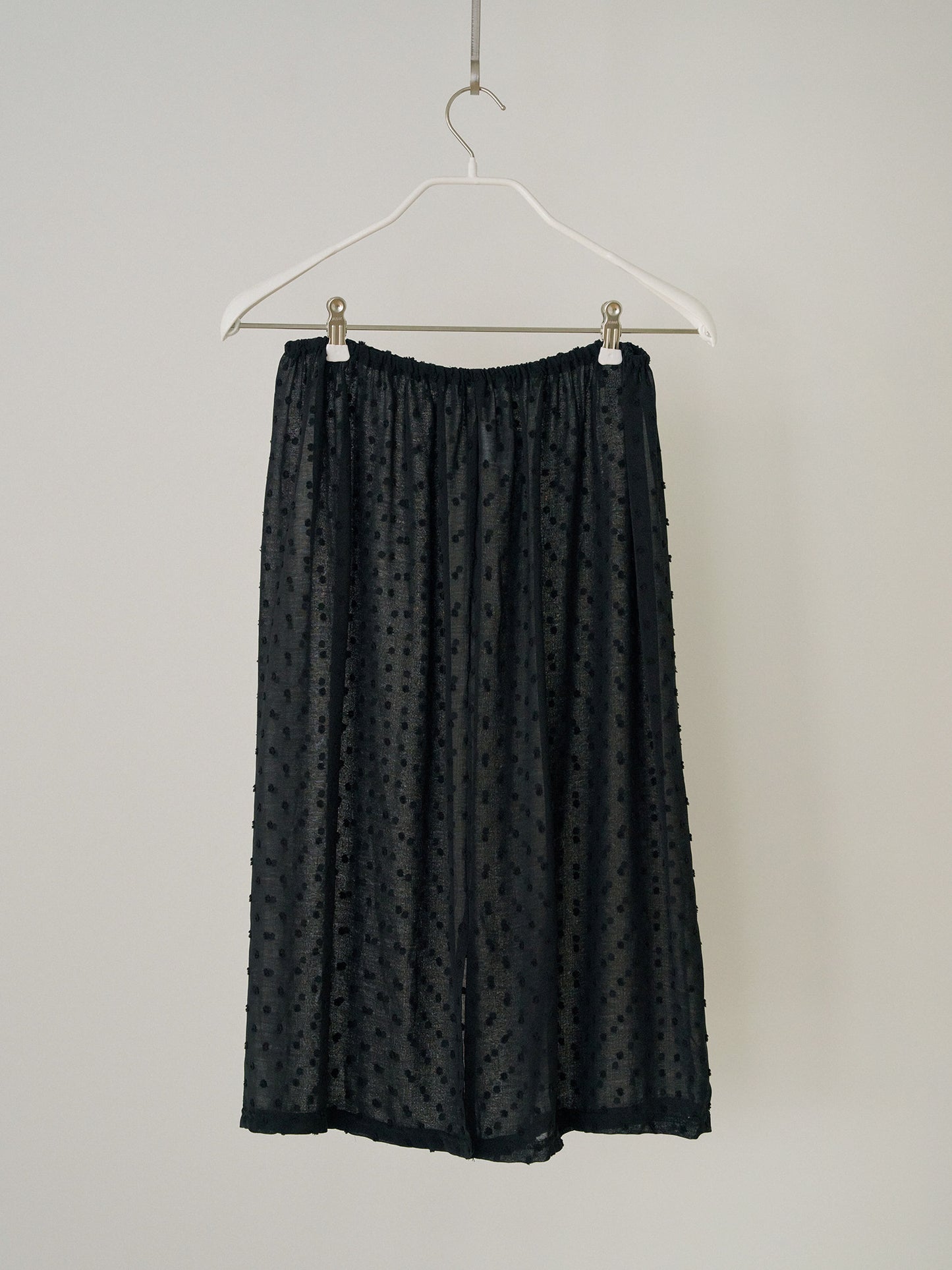 Dot Slit Skirt - Black