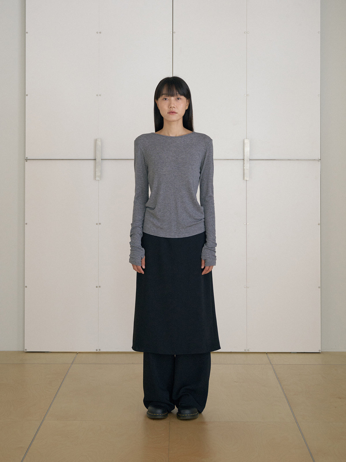 MARAN Finger Hole Long Sleeve - Charcoal 商品画像14/21
