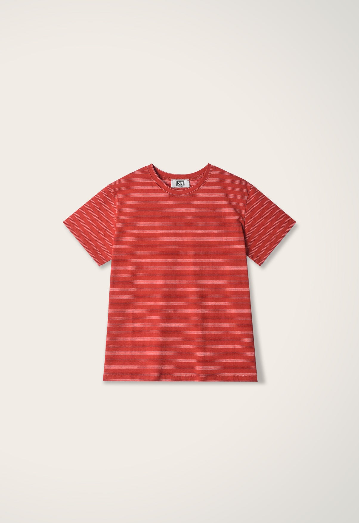 Miu Stripe T-Shirt RED