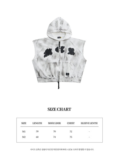 M.C.R. code stud zip-up vest HD IV