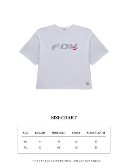 Fox stud tee WH