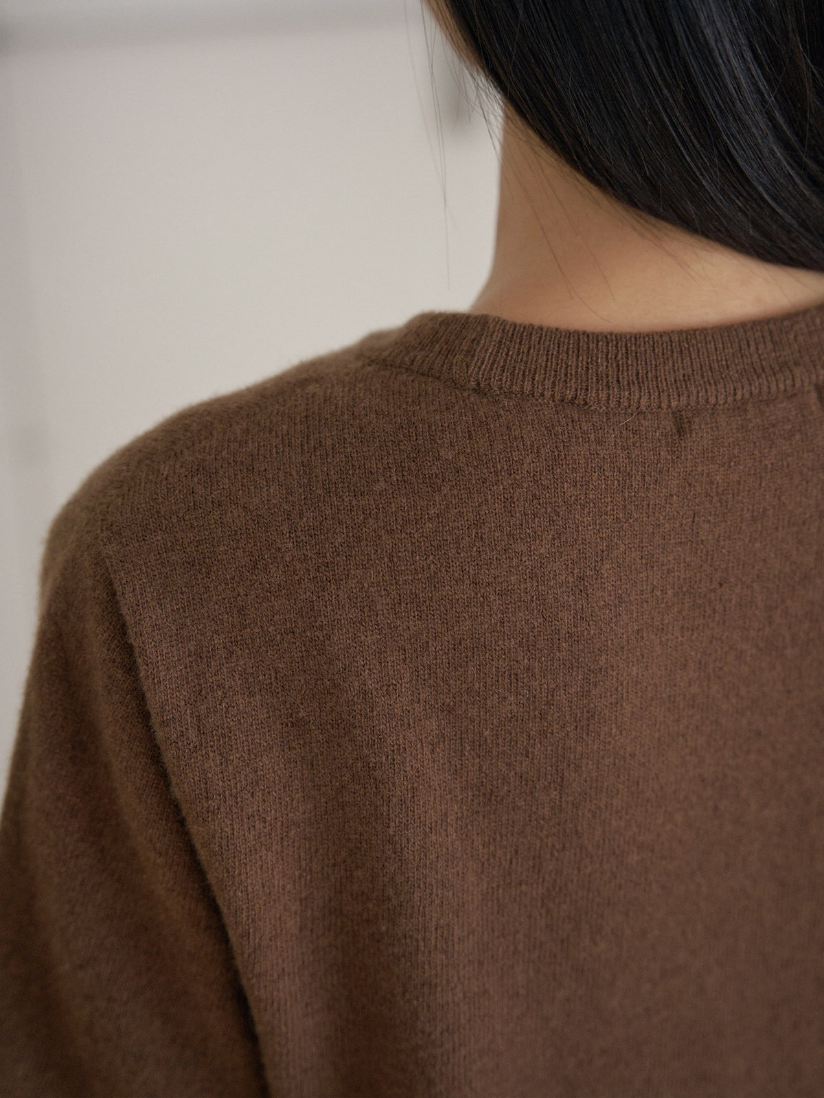 Cutoff Short Sleeve Pullover - Brown 12