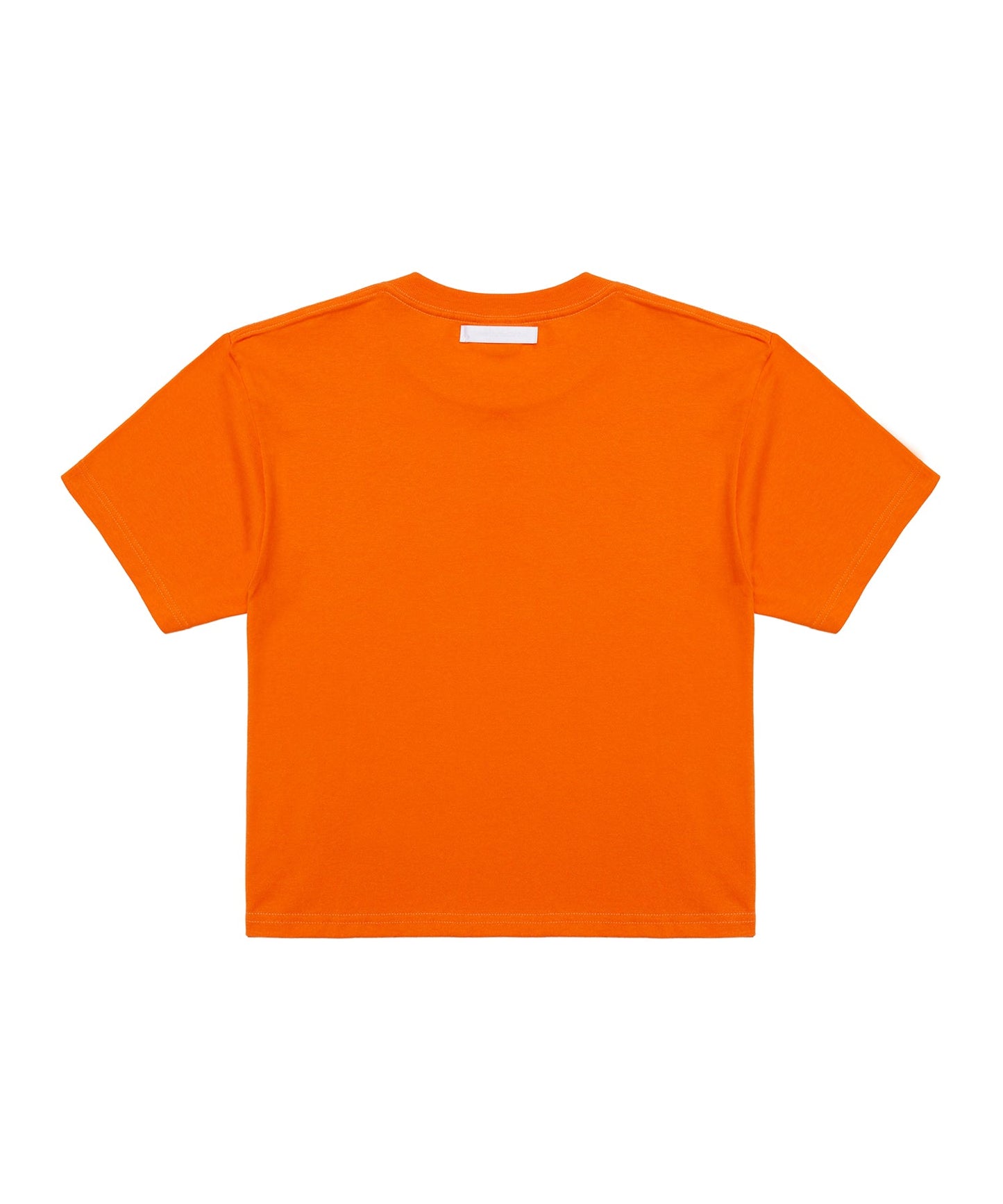 【C Wear シーウエア】 Oversized Crop T-Shirt Orange