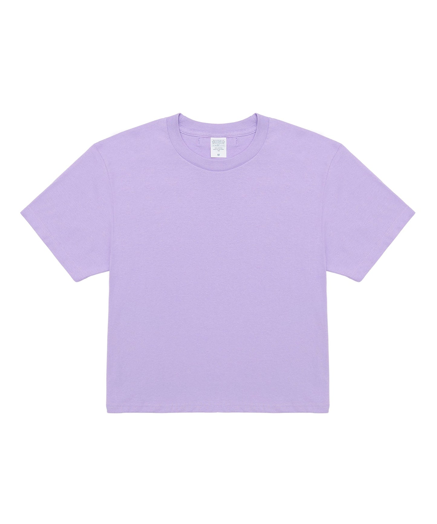 【C Wear シーウエア】 Oversized Crop T-Shirt Light Purple