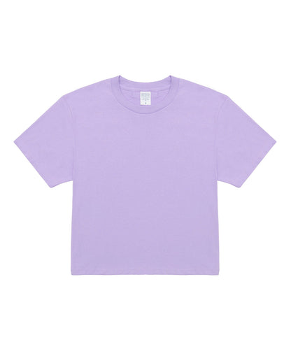 【C Wear シーウエア】 Oversized Crop T-Shirt Light Purple
