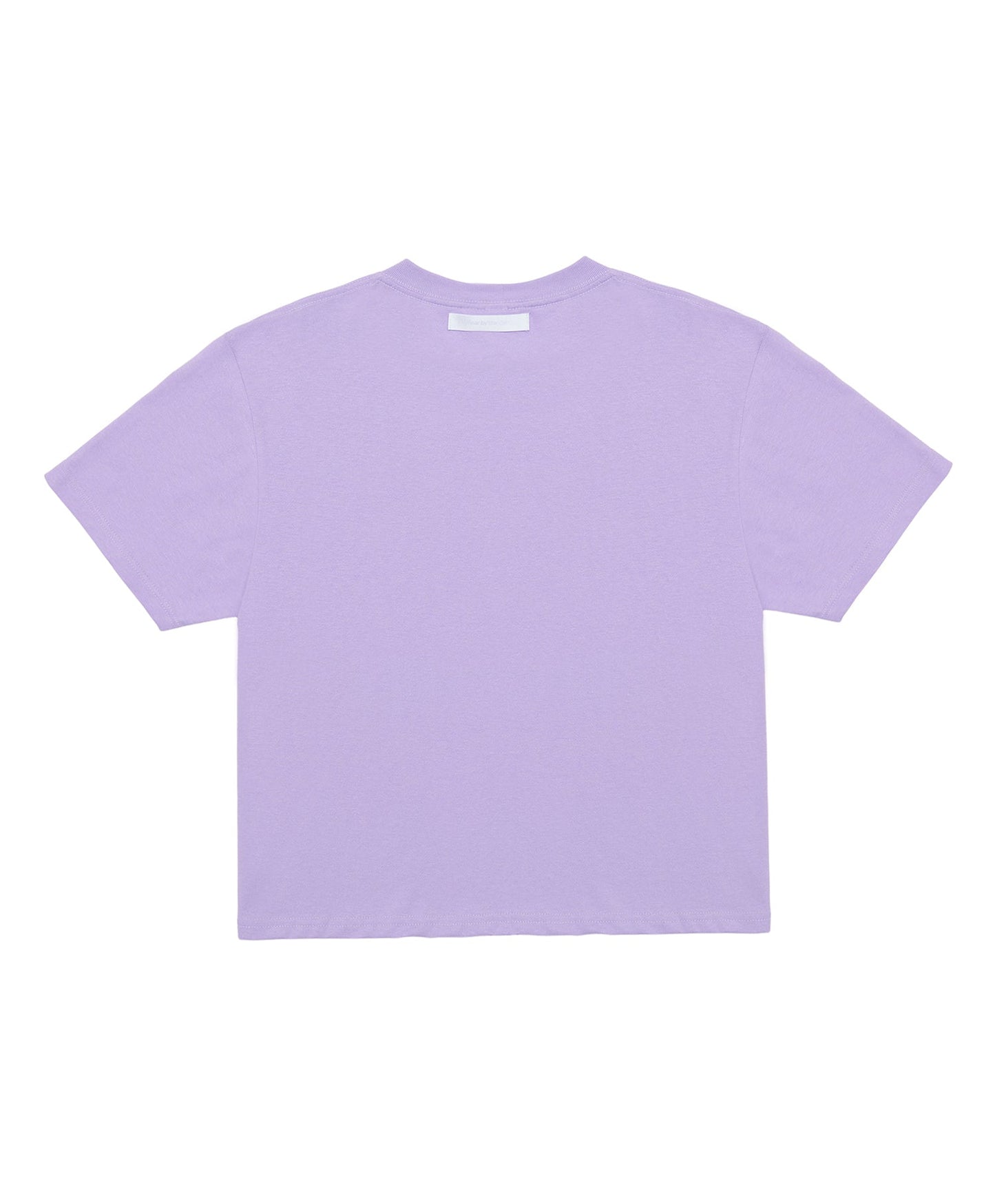 【C Wear シーウエア】 Oversized Crop T-Shirt Light Purple