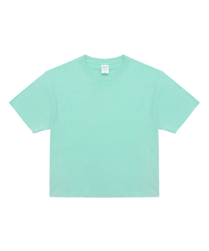 【C Wear シーウエア】 Oversized Crop T-Shirt Mint