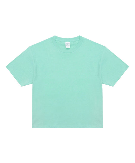 【C Wear シーウエア】 Oversized Crop T-Shirt Mint