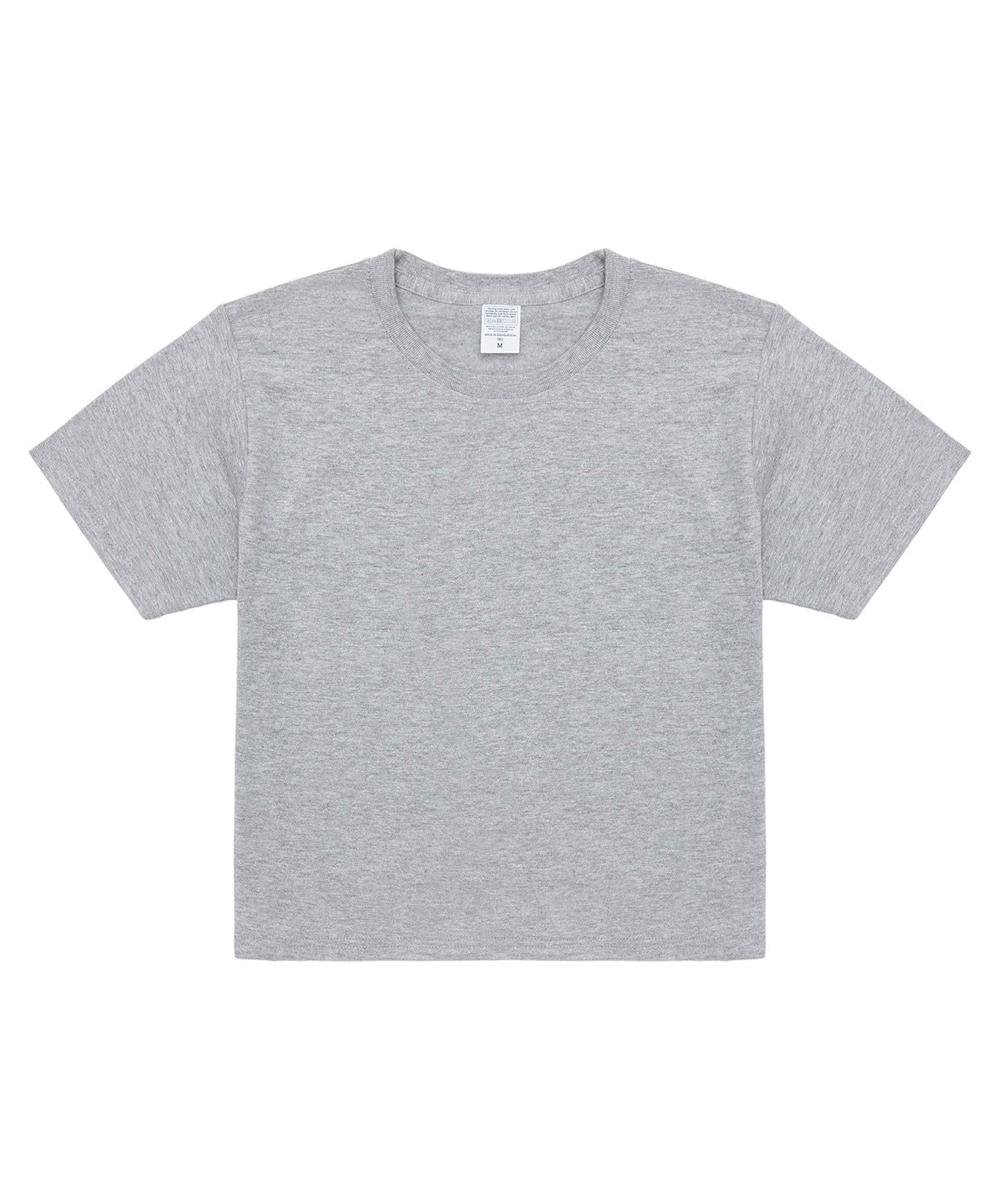 【C Wear シーウエア】 Oversized Crop T-Shirt Gray