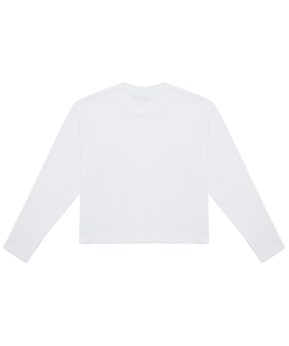 【C Wear シーウエア】Oversized Crop Long Sleeve T-Shirt White