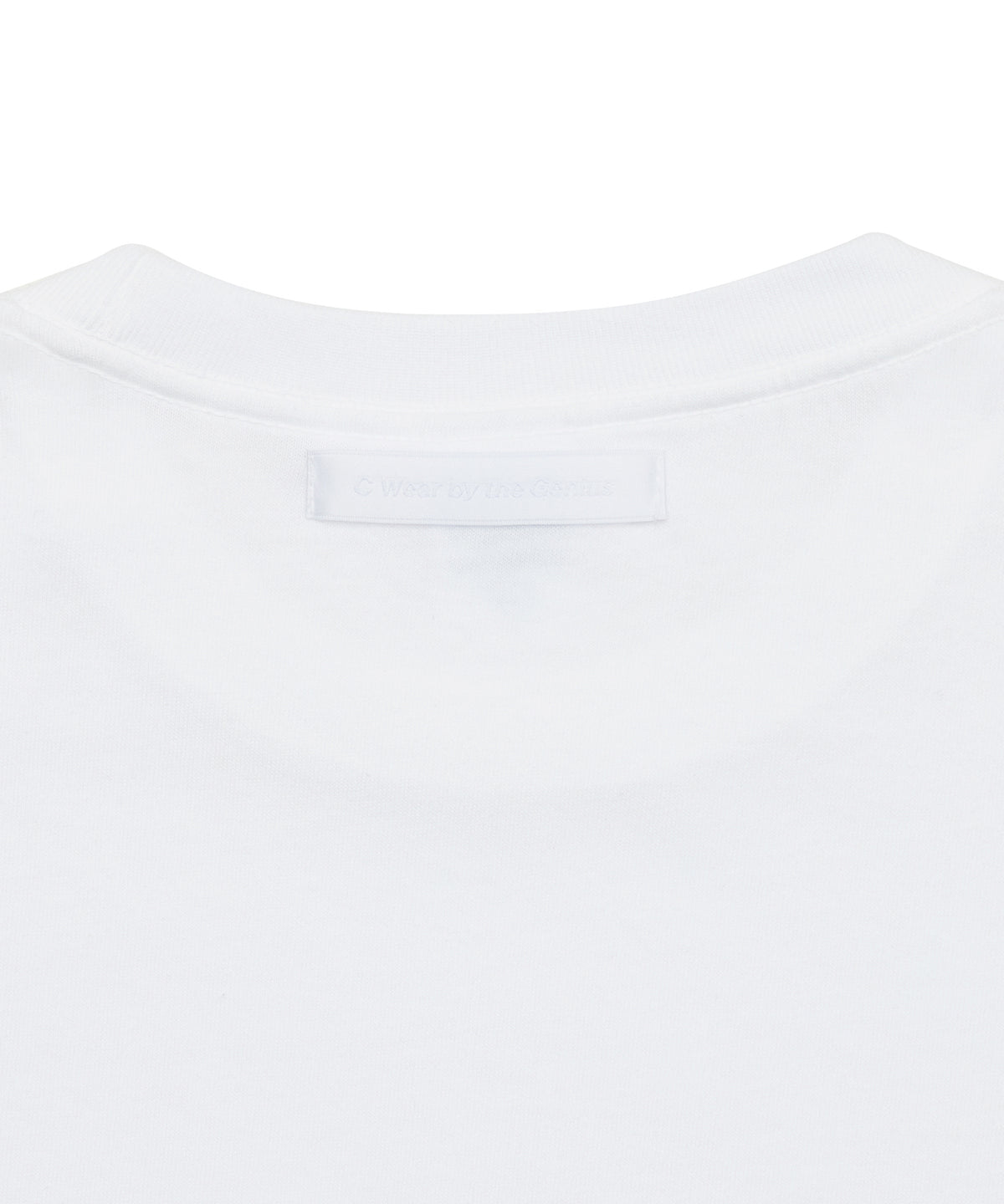 【C Wear シーウエア】Oversized Crop Long Sleeve T-Shirt White
