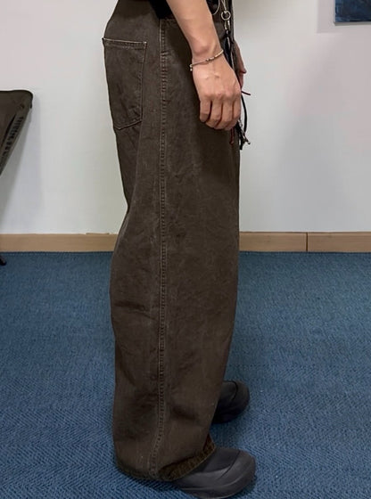 Puckered Wide Pants