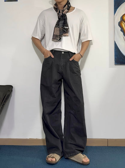 Puckered Wide Pants