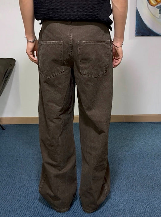 Puckered Wide Pants